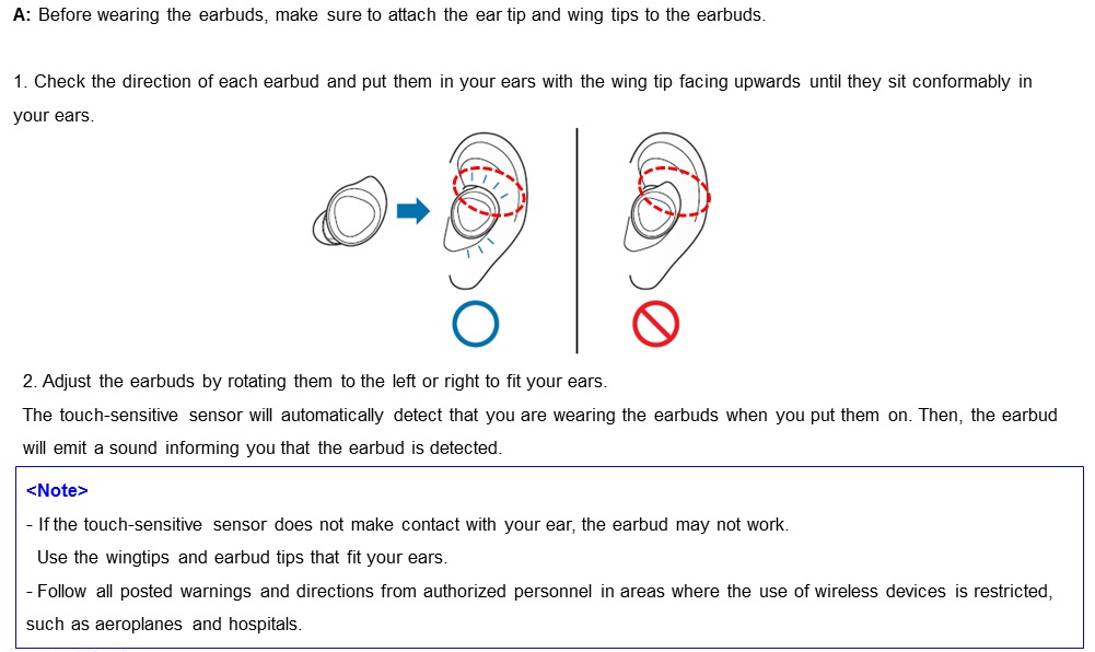 How to wear the earbuds? Samsung Support South Africa