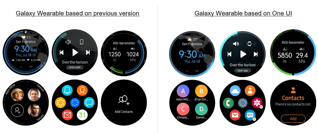 galaxy watch one ui update