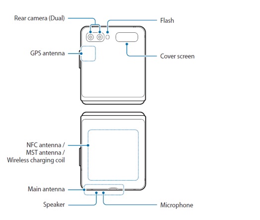 samsung flip z dimensions