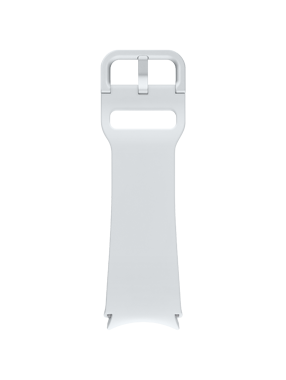 Upper and bottom side of Sport band silver are shown