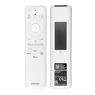 Solar Cell TV Remote Control For Frame TV Models Black