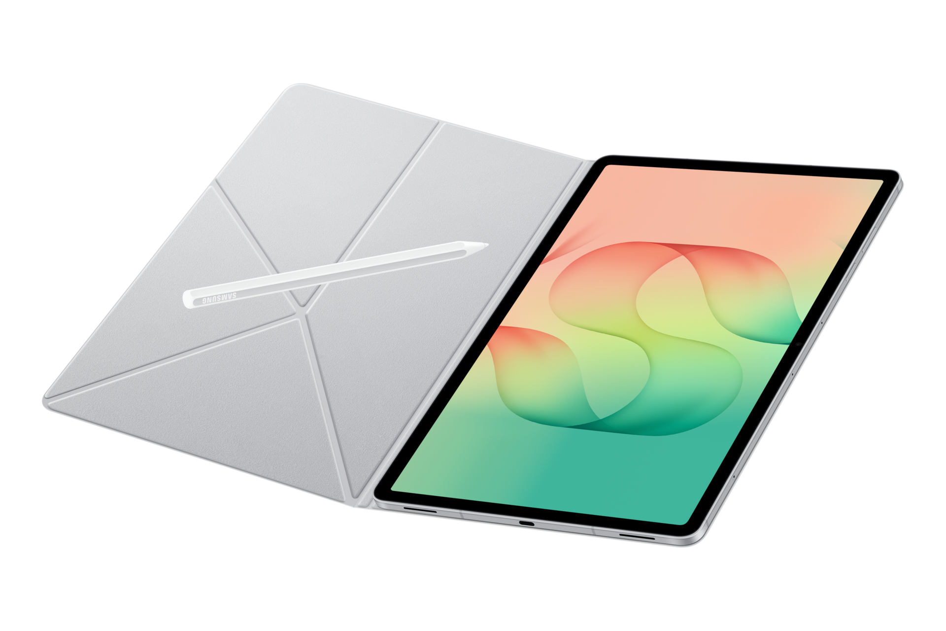 Book Cover for Galaxy Tab S12+ Dynamic4 White 