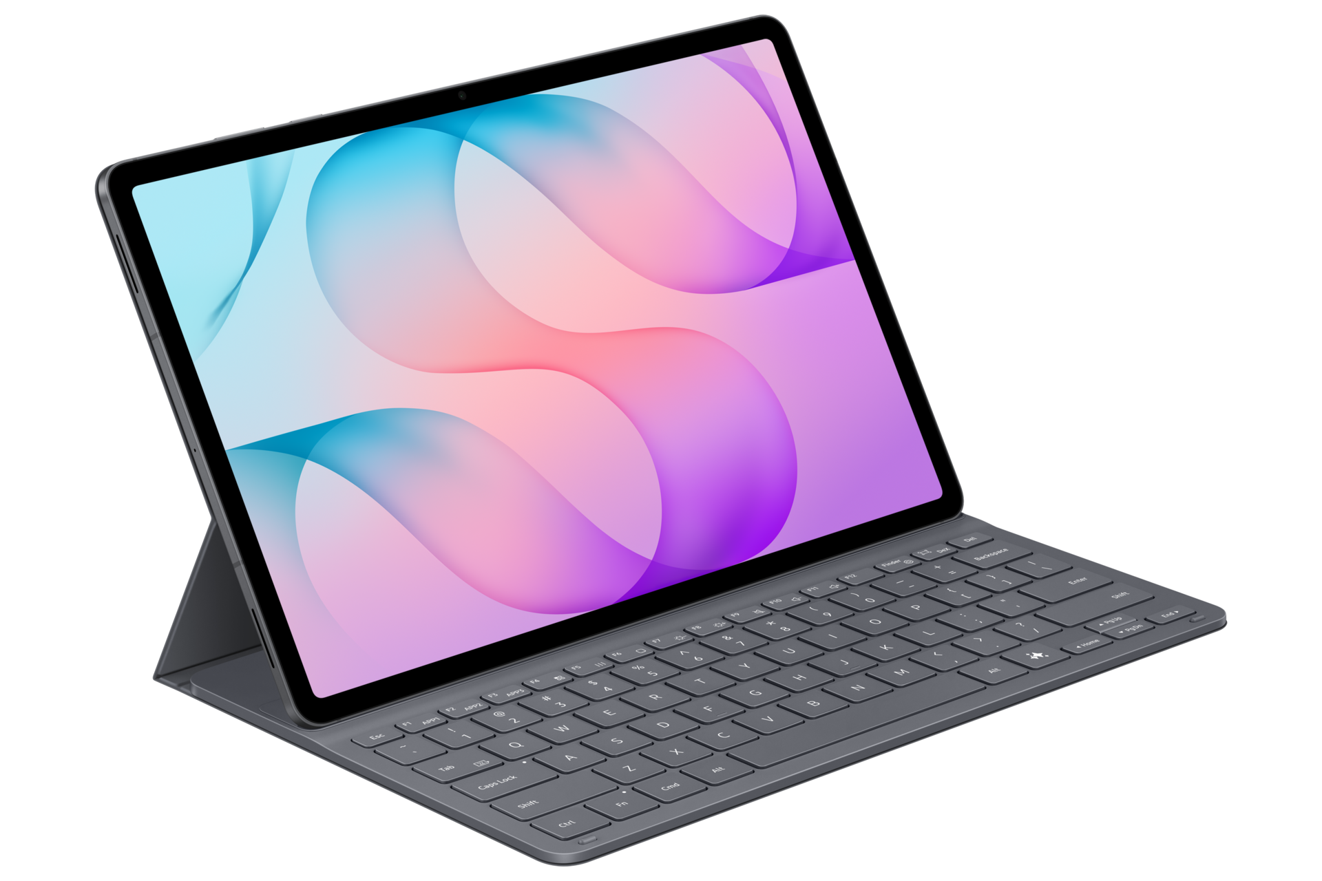 Book Cover Keyboard Slim for Galaxy Tab S12+ Standing1 Black 