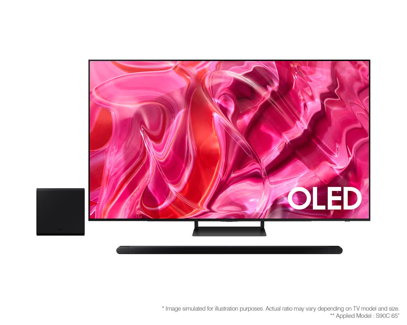 SAMSUNG 65-Inch Class OLED 4K S90C Series Quantum HDR, Dolby Atmos Object  Tracking Sound Lite, Ultra Thin, Q-Symphony 3.0, Gaming Hub, Smart TV with