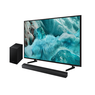 55 QLED Q7F 4K Vision AI Smart TV and HW-B650F B-series Soundbar 2025 Black