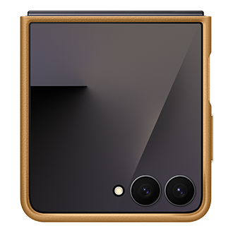 Galaxy Z Flip7 Kindsuit Case in Camel –  Back View