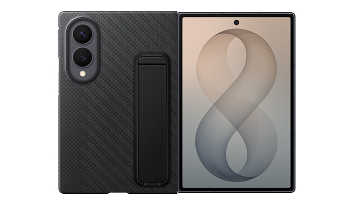 Galaxy Z Fold8 Carbon Standing Case - Black | Samsung Gulf