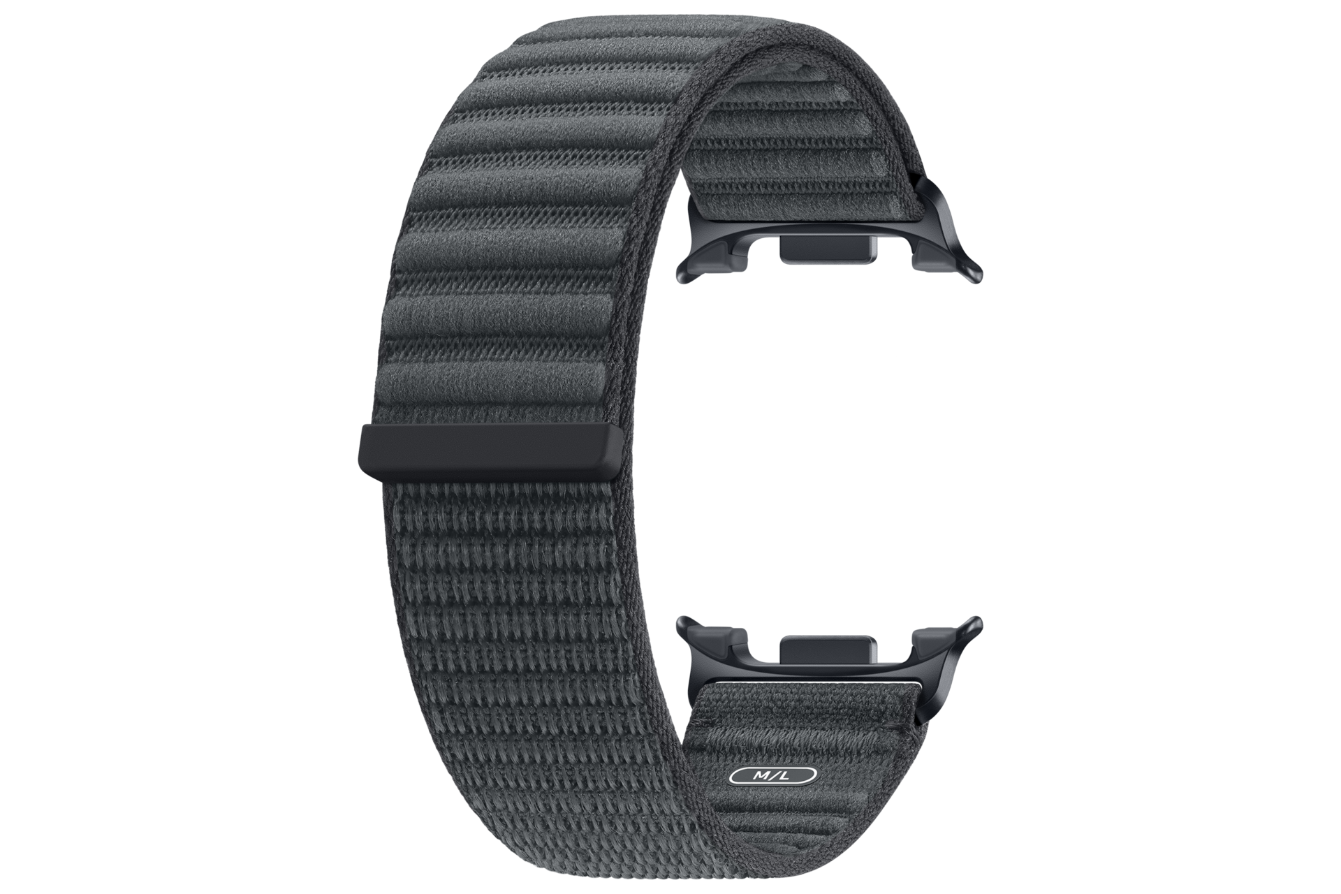 Fabric Band (M/L) for Galaxy Watch9 (Watch8) Back-Perspective Black 
