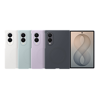 Galaxy Z Fold8 Silicone Magnet Case Set-Cut Graphite 