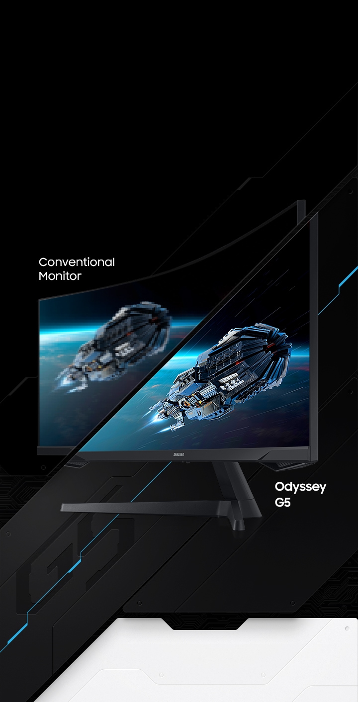 Monitor Gaming Curvo Samsung 32 Pulgadas Freesync Odyssey G5 LC32G55TQWLXZX