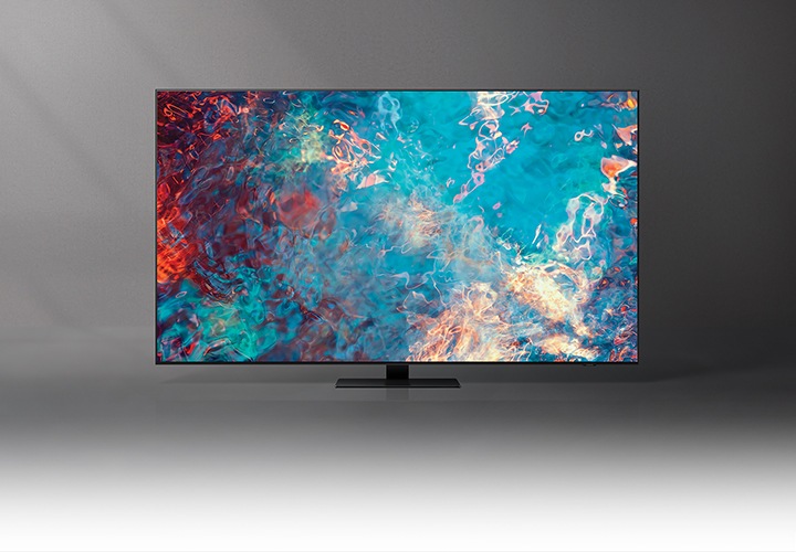 QN85A displays intricately blended color graphics which demonstrate long-lasting colors of Quantum Dot technology.