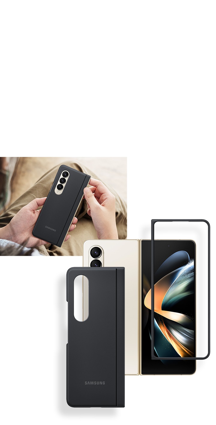 Galaxy Z Fold4 Slim Standing Cover, Black | Samsung Gulf