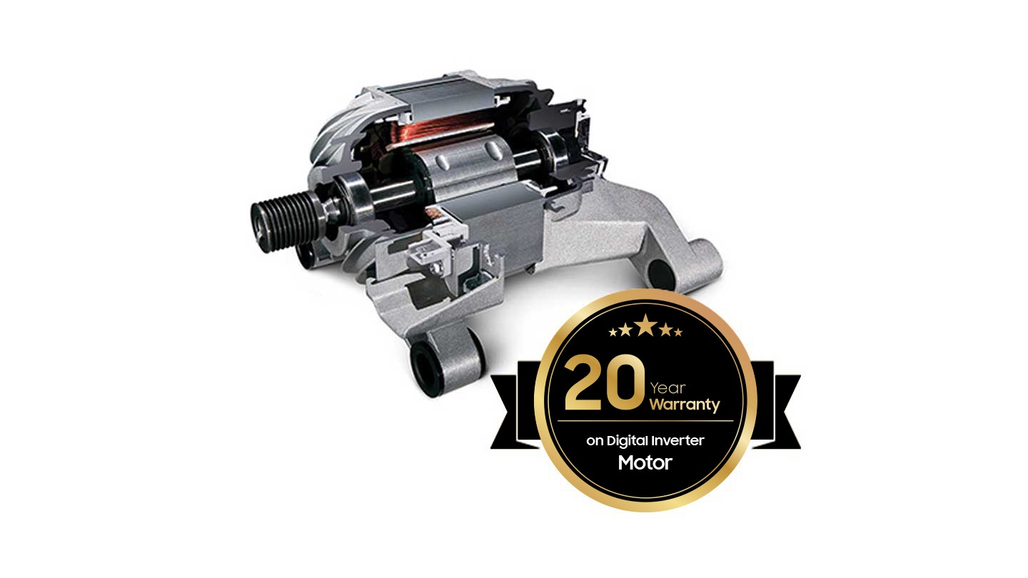 Components of the Digital Inverter is shown in detail along with a 10-year warranty tag below.