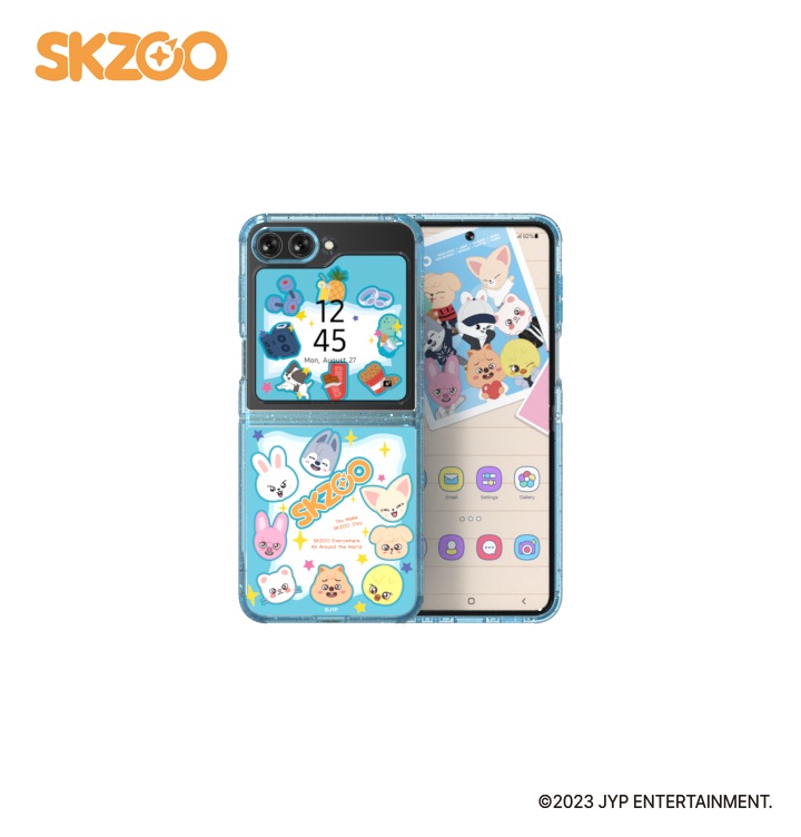 SKZOO Star Eco-Friends Case for Galaxy Z Flip5 Mint | Samsung Gulf