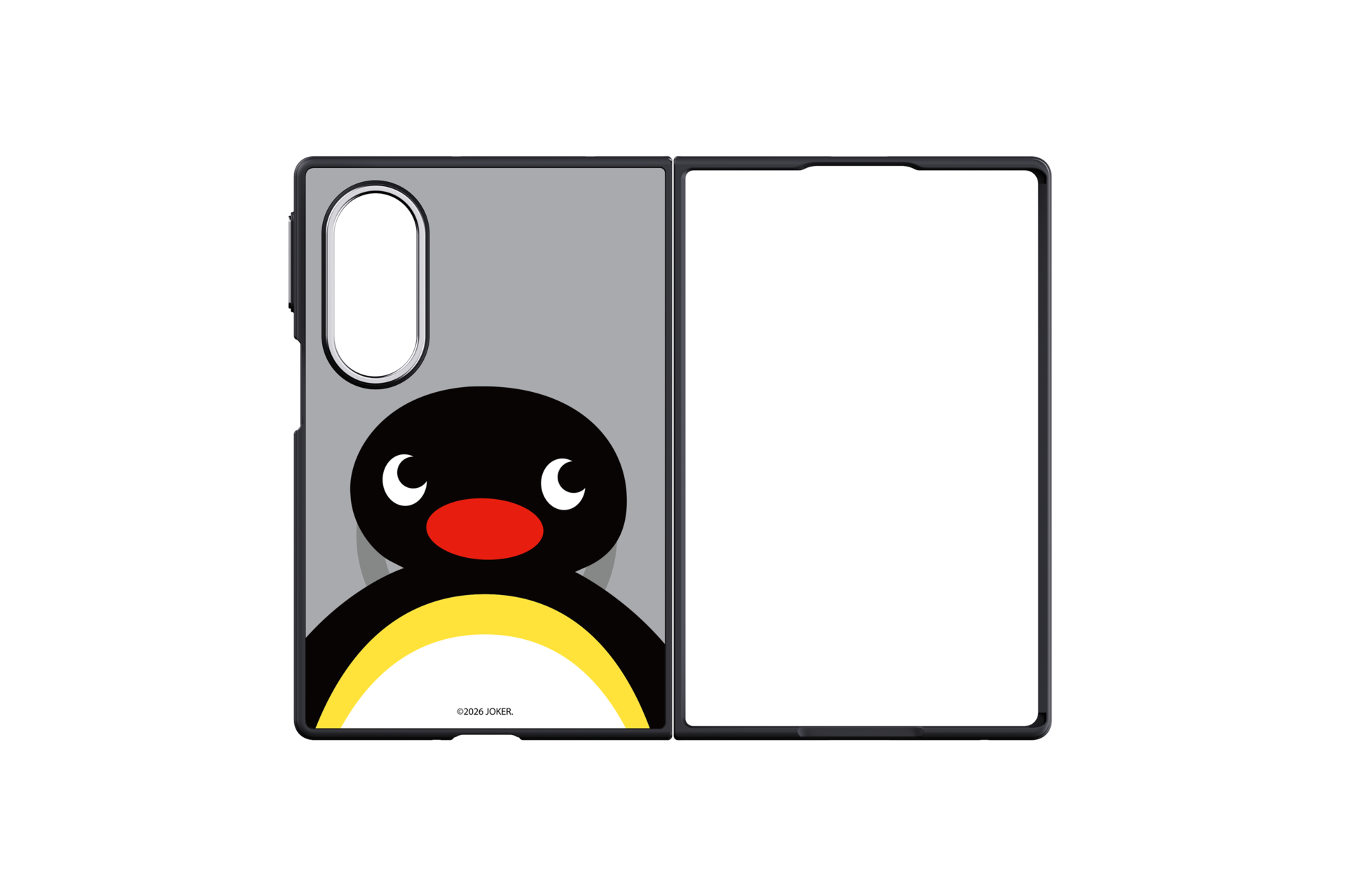 Galaxy Z Fold8 Mirror Magnet Case(Pinggu) FrontOpen Black 