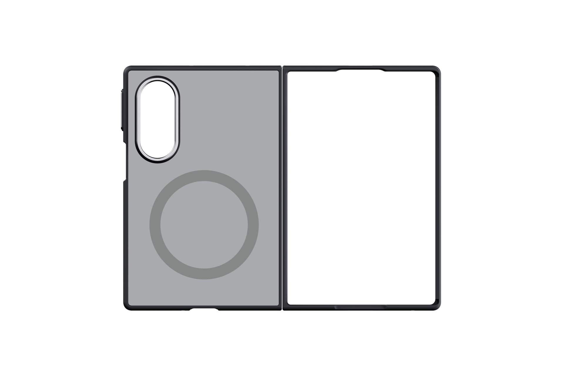 Galaxy Z Fold8 Mirror Magnet Case(Mirror) FrontOpen Silver 