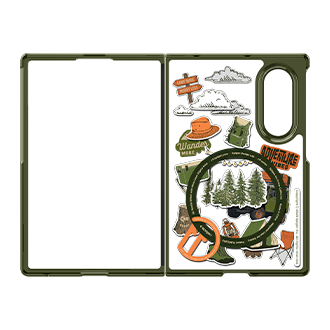 Galaxy Z Fold8 c11 Magnet Case Back Khaki 