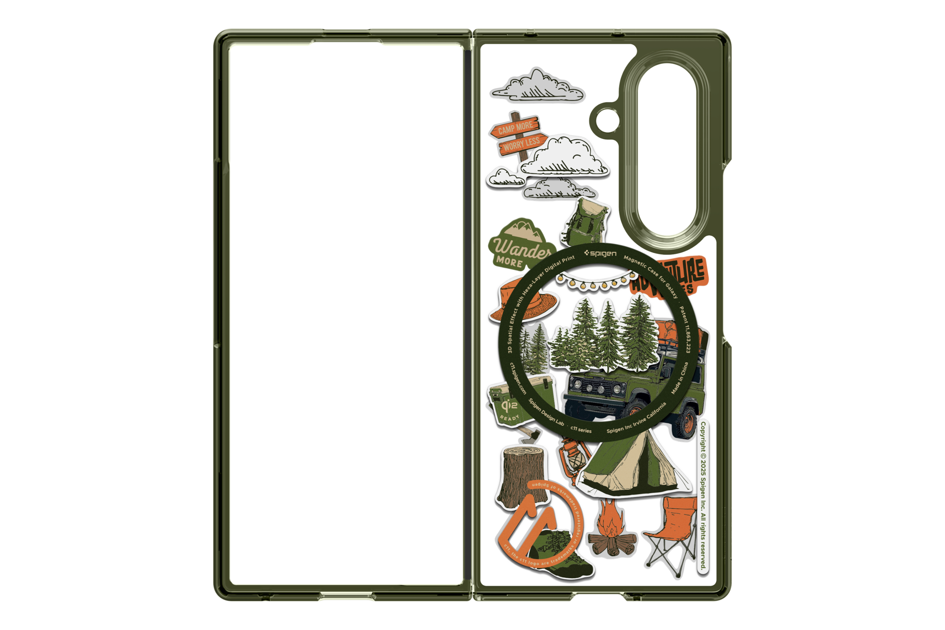 Galaxy Z Fold8 Ultra c11 Magnet Case Back Khaki 