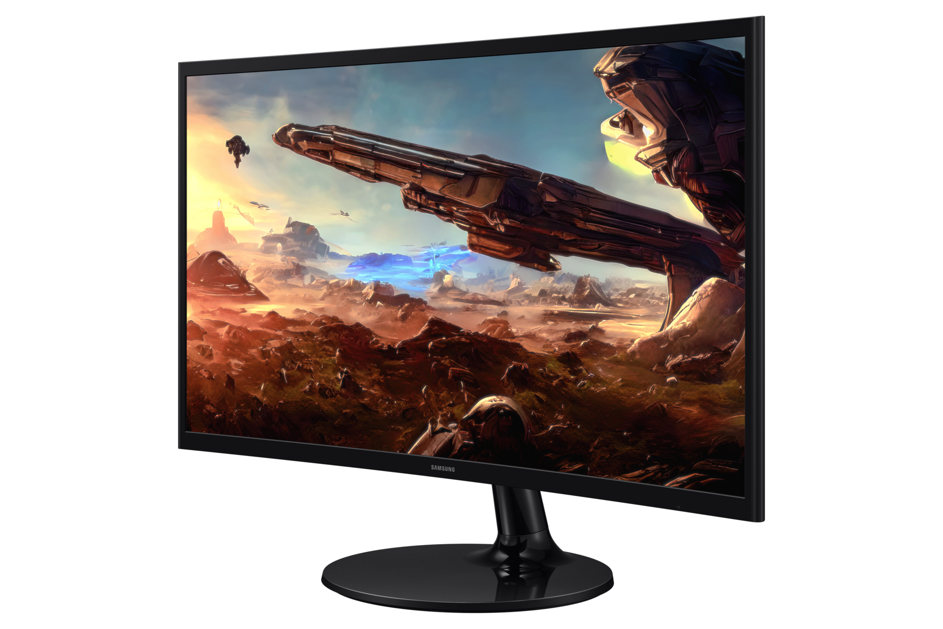 24/27/32 Inch Essential Monitor G3 G35H FHD 144Hz Round Stand R-perspective2 Black 