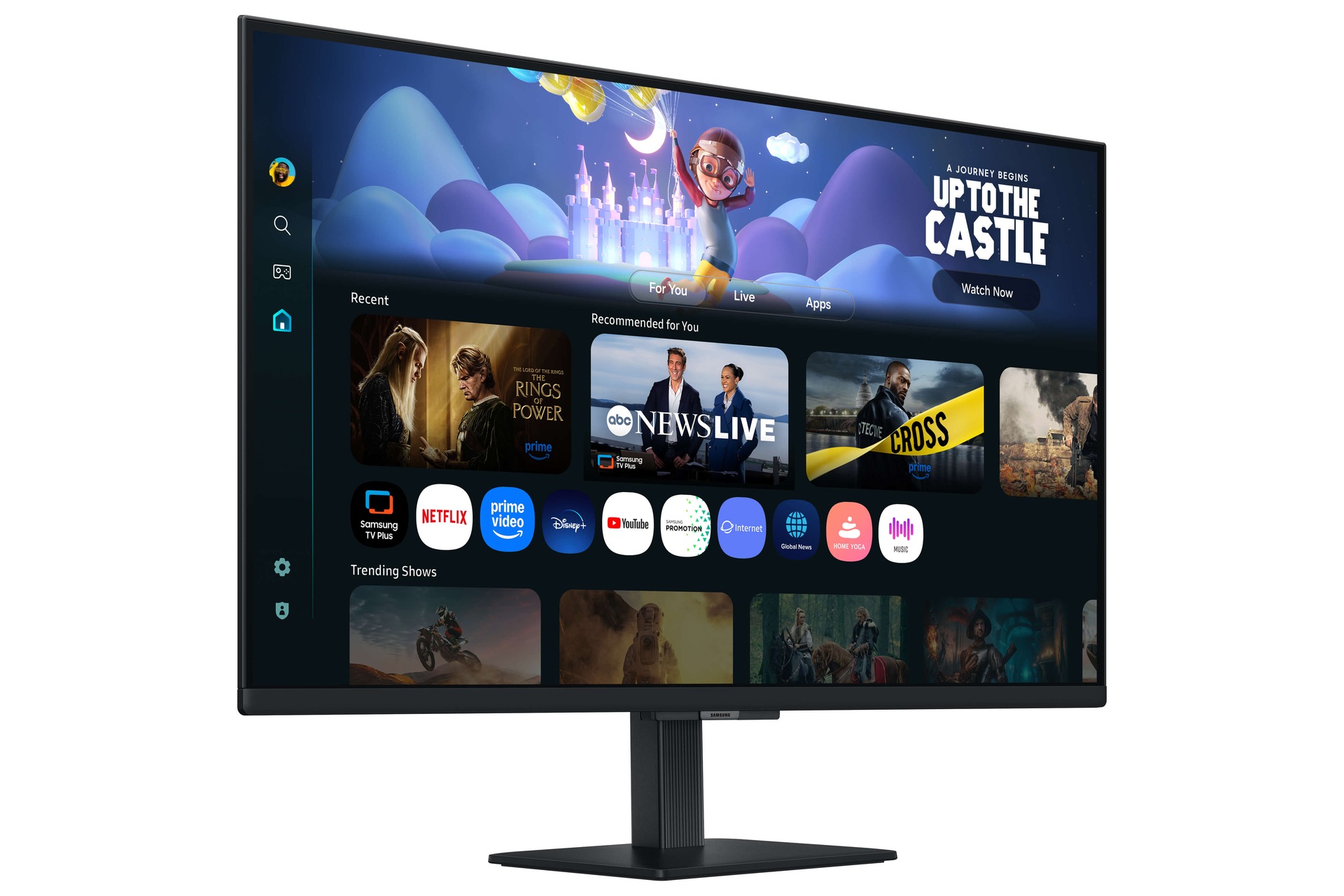 27"/32" Smart Monitor M5 M50F FHD (Black) L-Perspective Black 