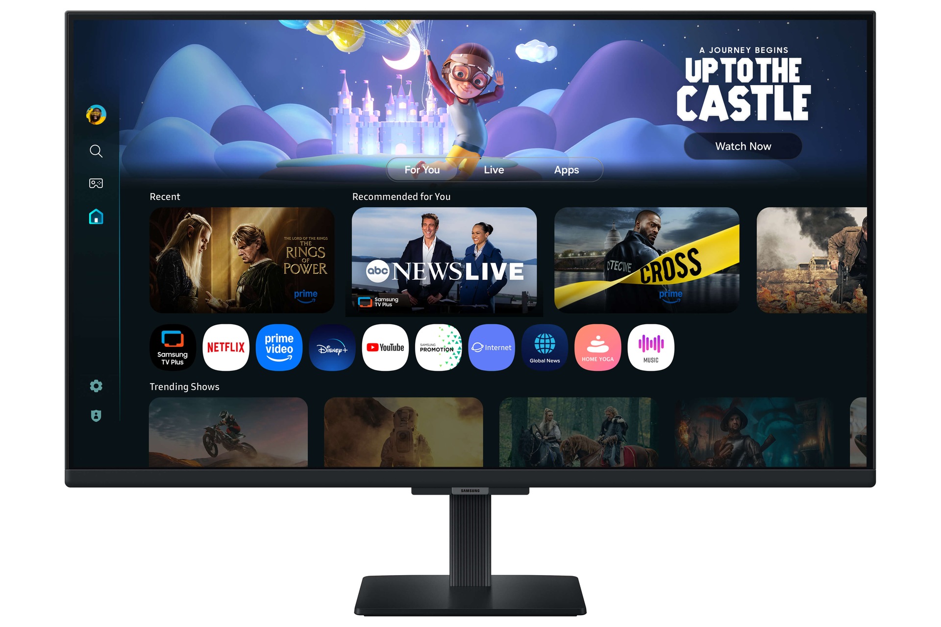 27"/32" Smart Monitor M5 M50F FHD (Black) Front2 Black 