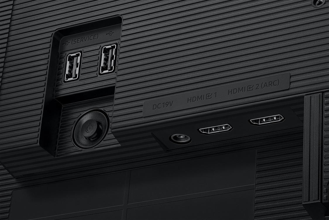 27"/32" Smart Monitor M5 M50F FHD (Black) Detail-Connectivity1 Black 