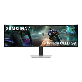 49" Odyssey OLED G9 G91SD DQHD Front2 Silver 