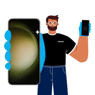 Galaxy S23 Screen Repair Phantom Black
