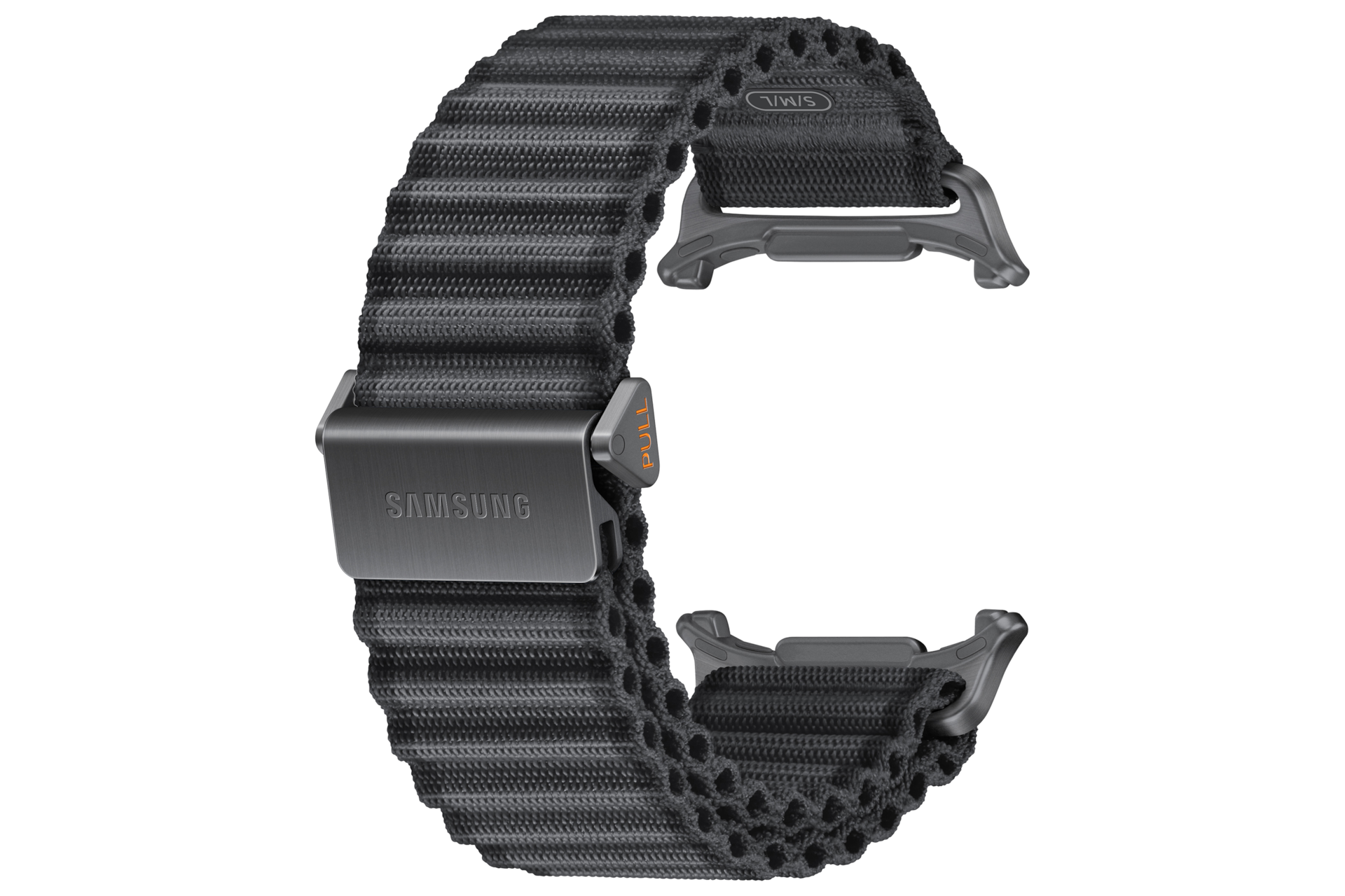 Trail Band (S/M/L) for Galaxy Watch Ultra2 Back-Perspective Black 