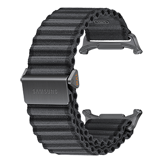 Trail Band (S/M/L) for Galaxy Watch Ultra2 Back-Perspective Black 