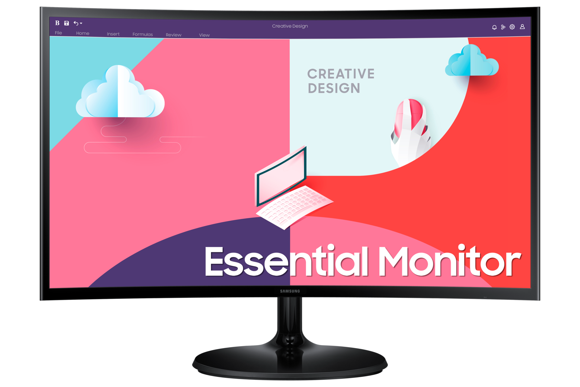 24" Essential Curved Monitor S3 S36C