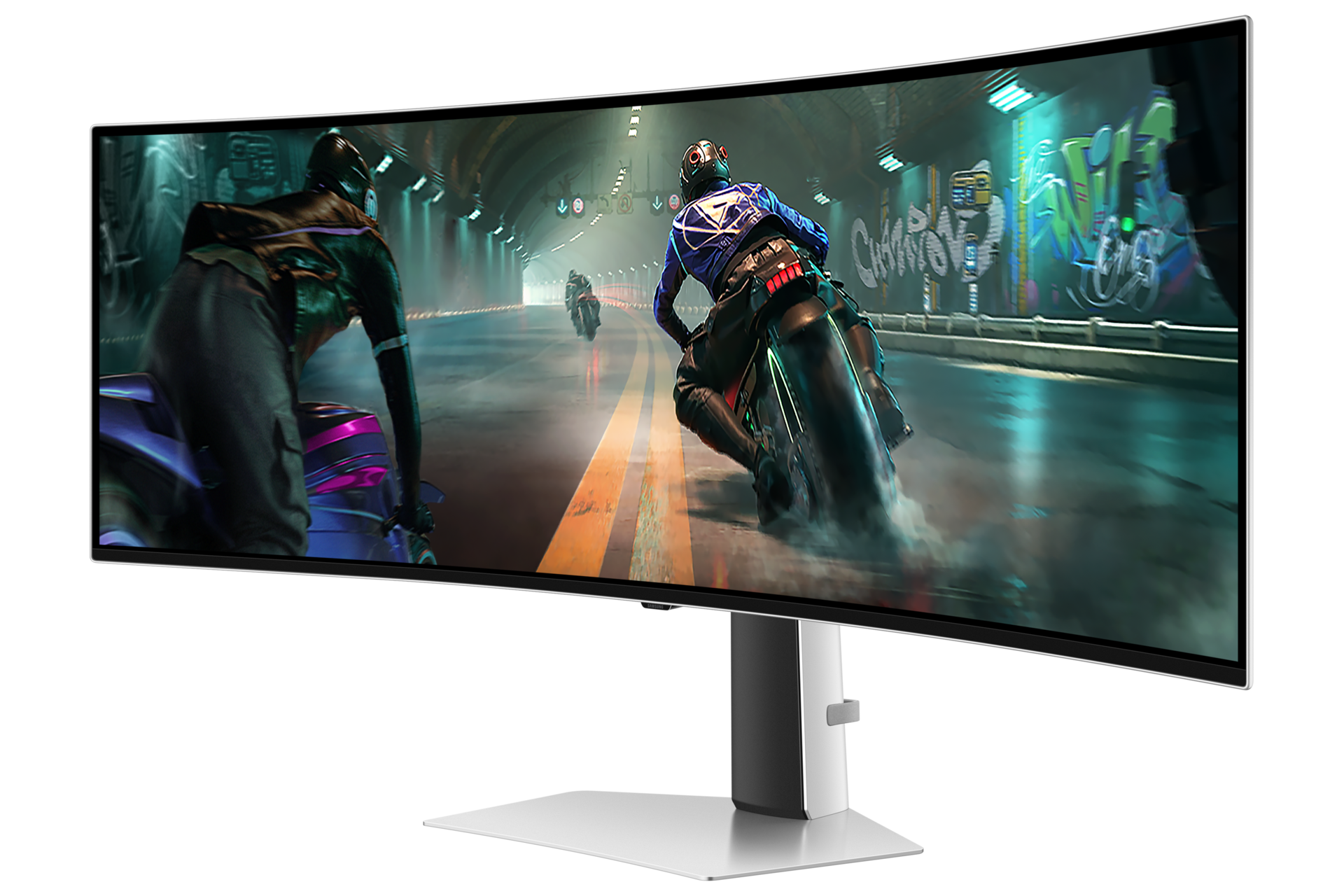 49" Odyssey OLED G9 G91SD DQHD R-Perspective Silver 