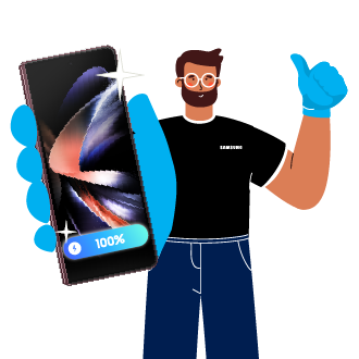 Battery Replacement for Galaxy Z Fold4 | Fold5 | Fold6 | Fold7 Phantom Black