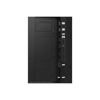 Samsung 2024 Neo QLED 4K QN85D has USB, HDMI, LAN, antenna ports and etc. on the side.