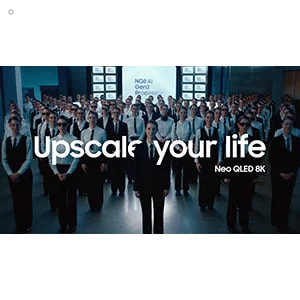 Samsung agents invite you to upscale your life with Neo QLED 8K and its powerful NQ8 AI Gen3 Processor.