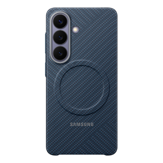 Galaxy S26 Carbon Magnet Case Front Dark Blue 