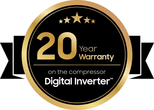 Digital inverter Technology - 20-years warranty