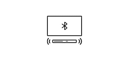 Bluetooth TV connection icon