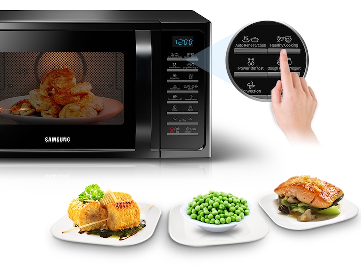 Convection Microwave Oven with Easier Access to Healthy Cooking, 28 L  (MC28H5015CK/EF)