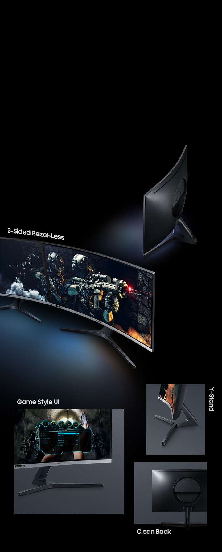 Monitor Gamer Samsung CRG5 27 Curvo 240Hz G-Sync HDMI/DP - Gezatek