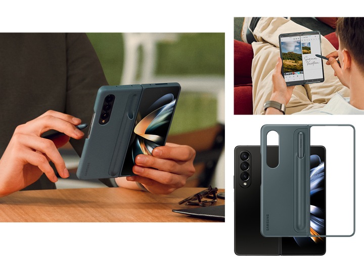 Galaxy Z Fold4 Standing Cover with Pen | EF-OF93PCBEGWW | Samsung