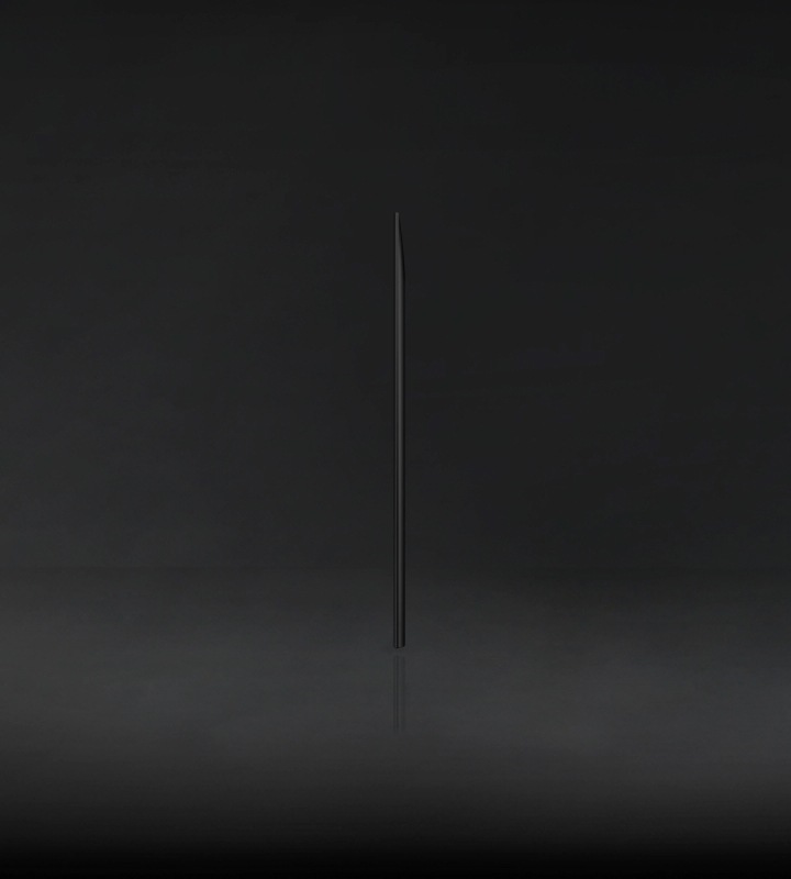 Profile view of QLED TV is on display to shows its ultra slim design.