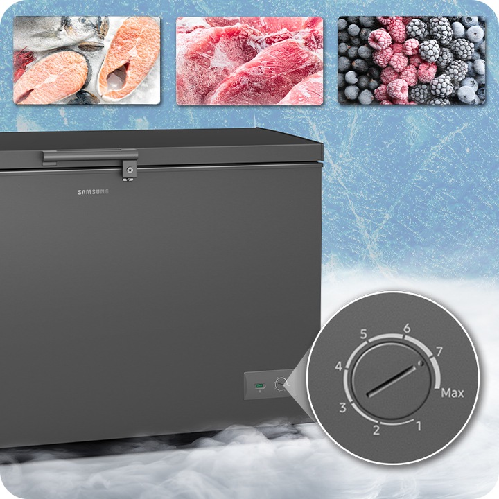 287L Chest freezer with Power Freeze Function Dark Gray | Rifugio Nigeria