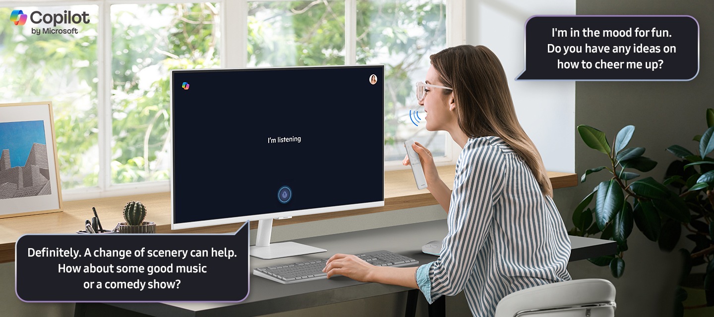 מסך מחשב חכם M7 M70F 4K Samsung Vision AI S32FM701UU&nbsp;מבית Samsung