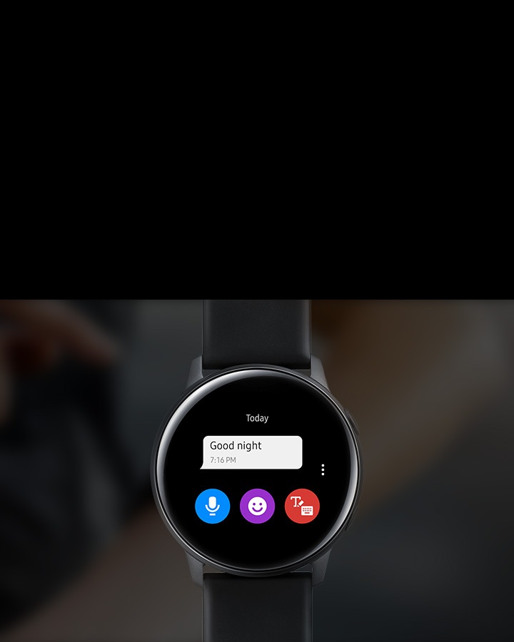 Galaxy watch discount active black samsung