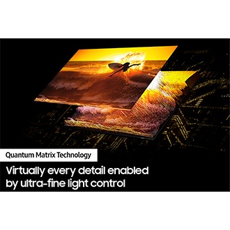 Neo QLED TV QN85D with Quantum Matrix Technology discovers great detail in in both the darkest and brightest scenes