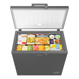 RI70FM51 One Door Refrigerator with Premium Design Front-Bird-Eye-View Dark Gray 