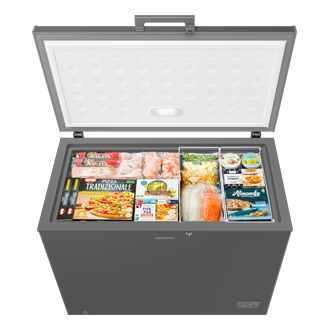RI70FM51 One Door Refrigerator with Premium Design Front-Bird-Eye-View Dark Gray 