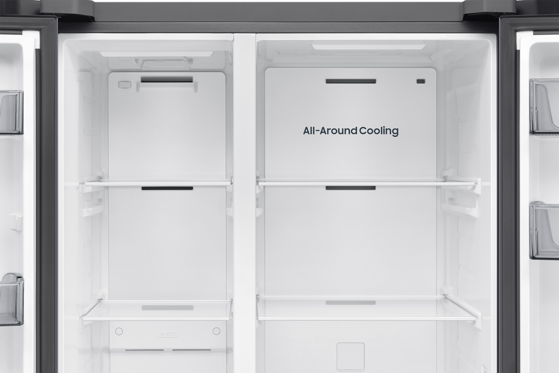 Bespoke AI Refrigerator SBS AI Energy mode Detail-All-Around-Cooling Silver 