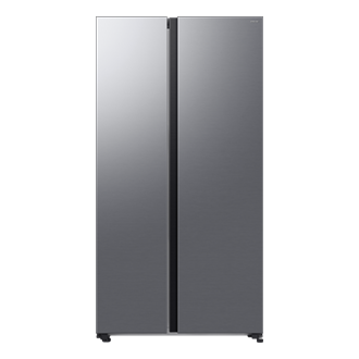 Bespoke AI Refrigerator SBS AI Energy mode Front Silver 